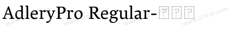 AdleryPro Regular字体转换